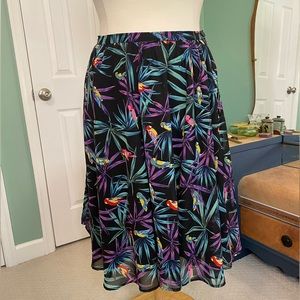 Tropical bird skirt